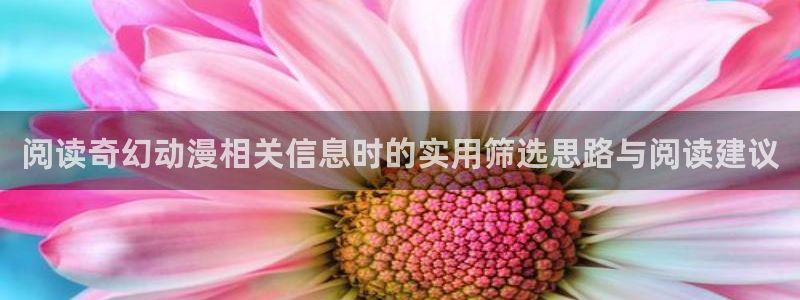 动漫之家下载:阅读奇幻动漫相关信息时的实用筛选思路与阅读建议
