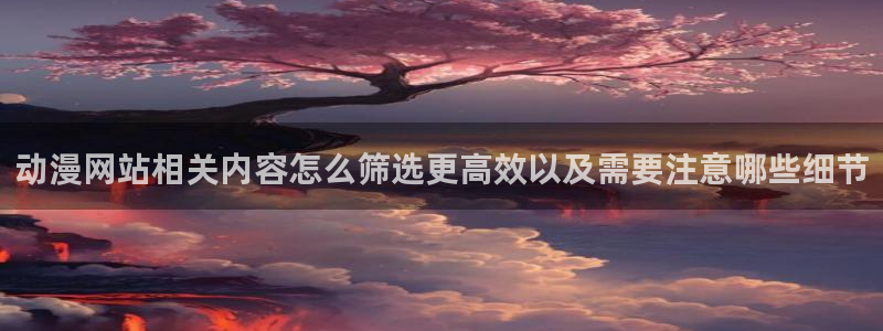 哔咔动漫:动漫网站相关内容怎么筛选更高效以及需要注意哪些细节